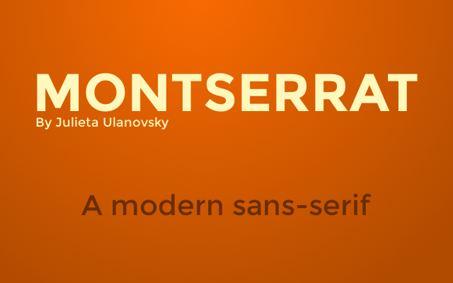 Montserrat bold font free download